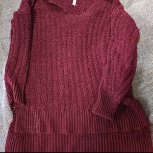 Women's Burgundy Sweater